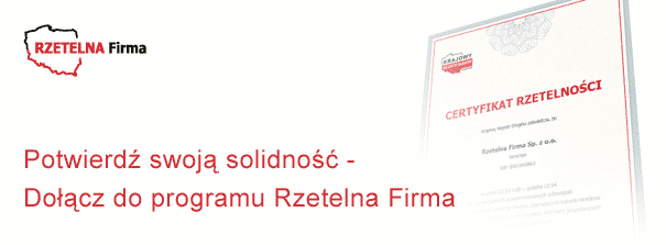 Dołącz do programu Rzetelna Firma